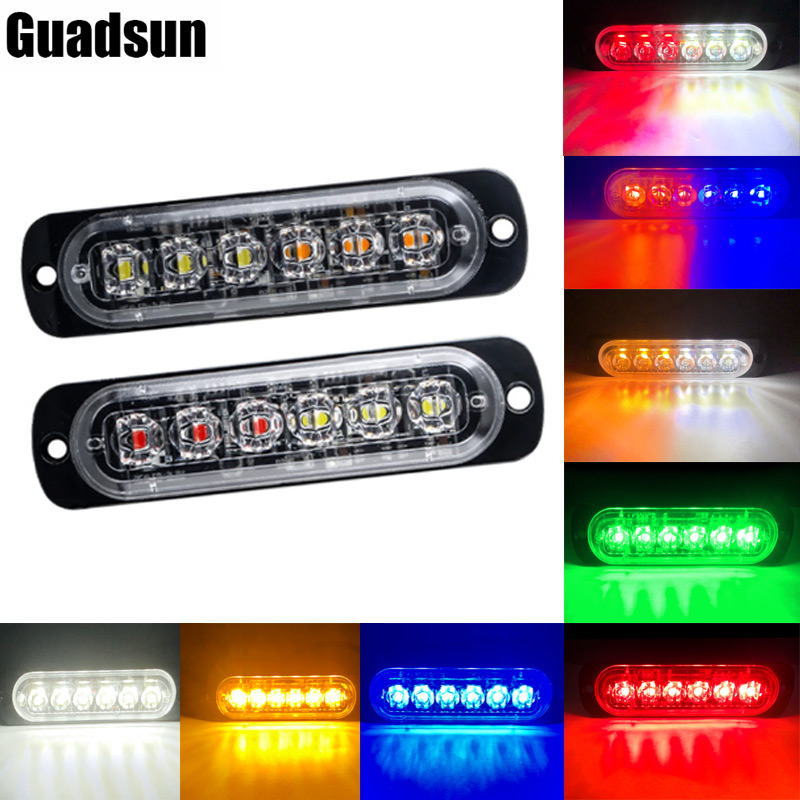 Industrial Laser Pointer 24V - 1X 6 Led Car Strobe Warning