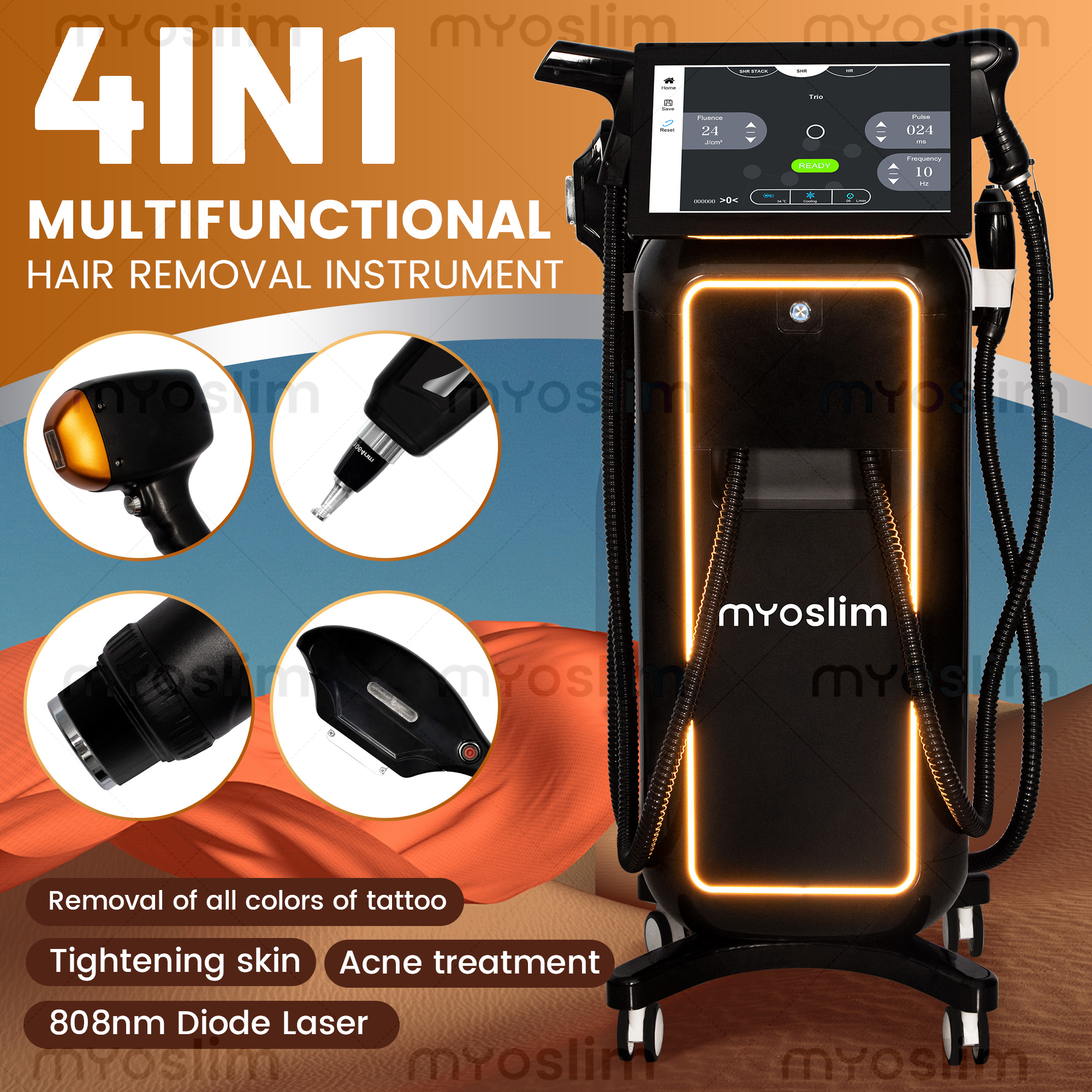 Industrial Laser Cleaning Machine - 5000W Professional 4-in-1 Diode Laser 4