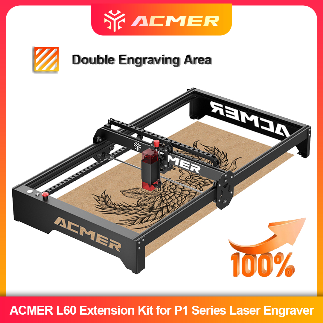 Desktop Laser Engraver - P1 L60 DIY Aluminum Extended Frame
