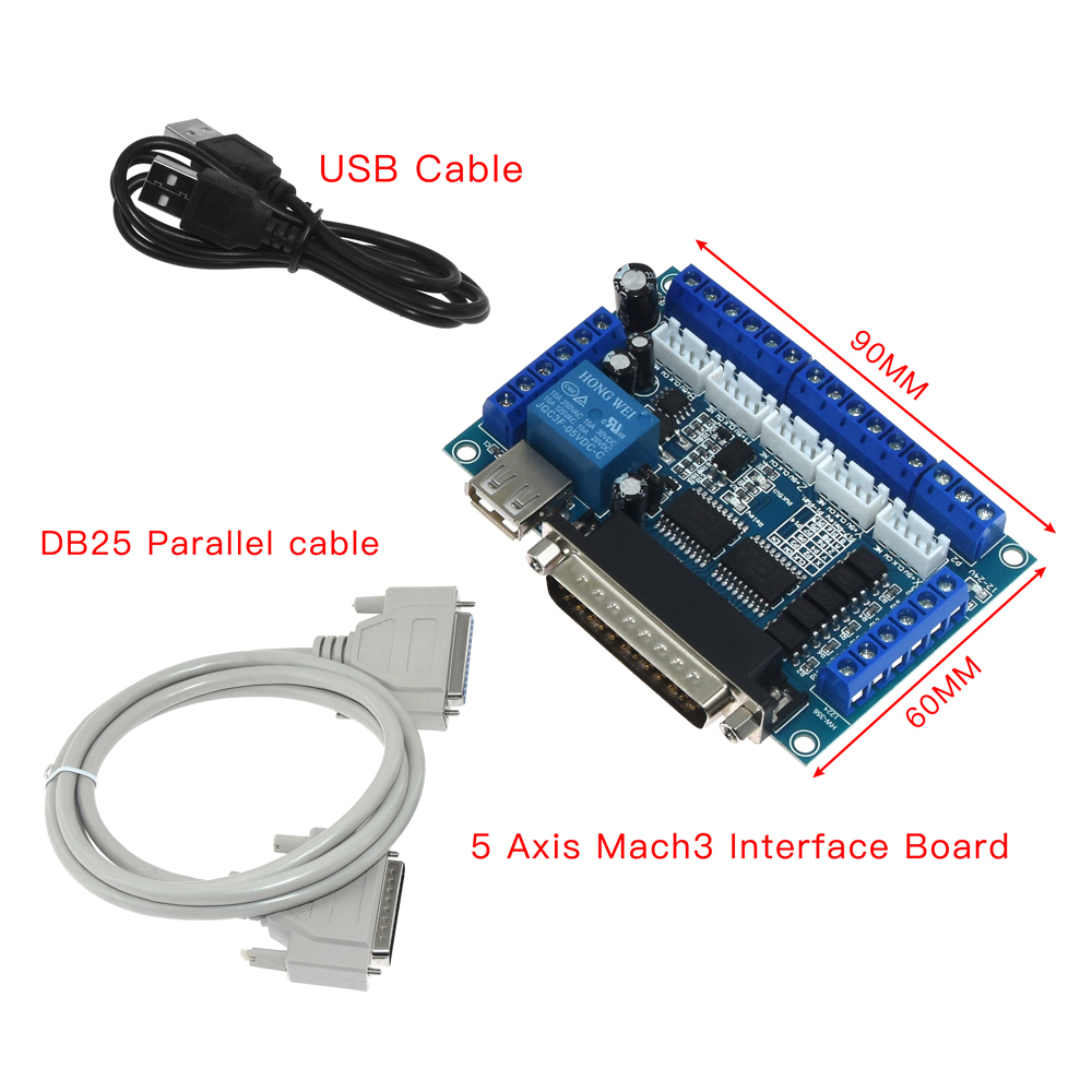 Stepper Driver Cnc - 5 Axis CNC MACH3 Breakout Board