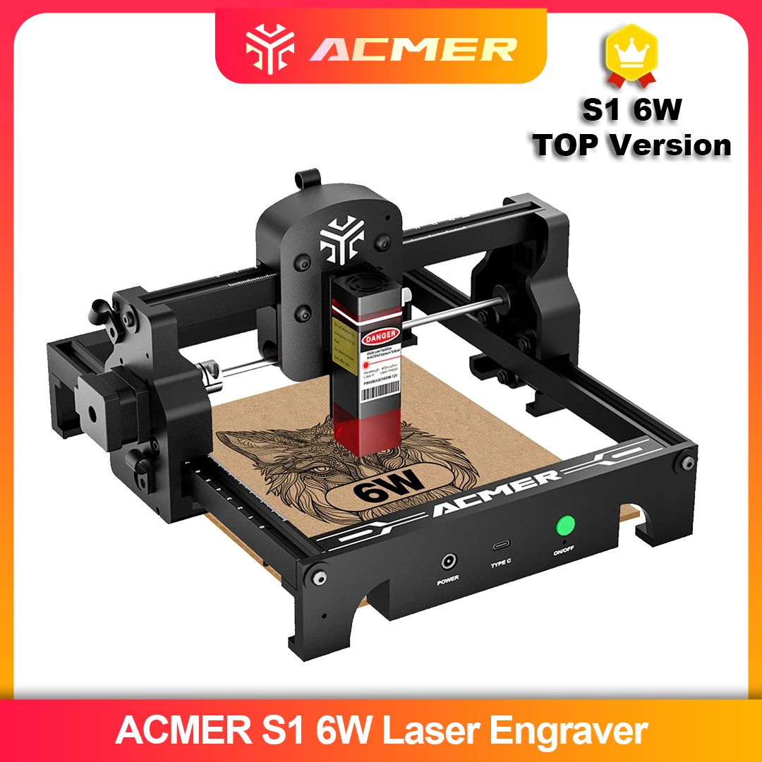 Desktop Laser Engraver - ACMER S1 2.5/3.5/6W Laser Engraver Machine