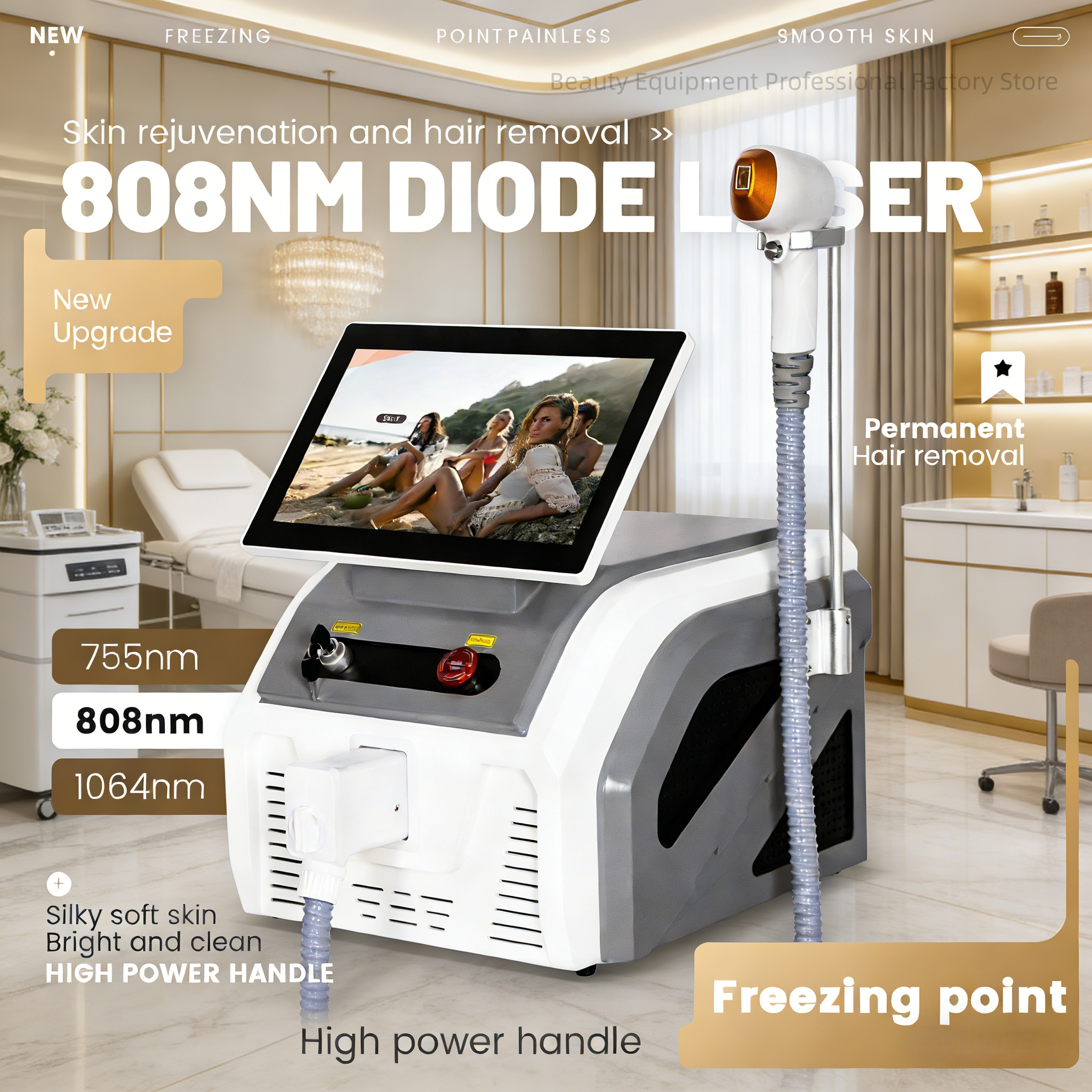 4000W Professional Soprano 808 - Industrial Laser Cleaning Machine ulasan dan harga