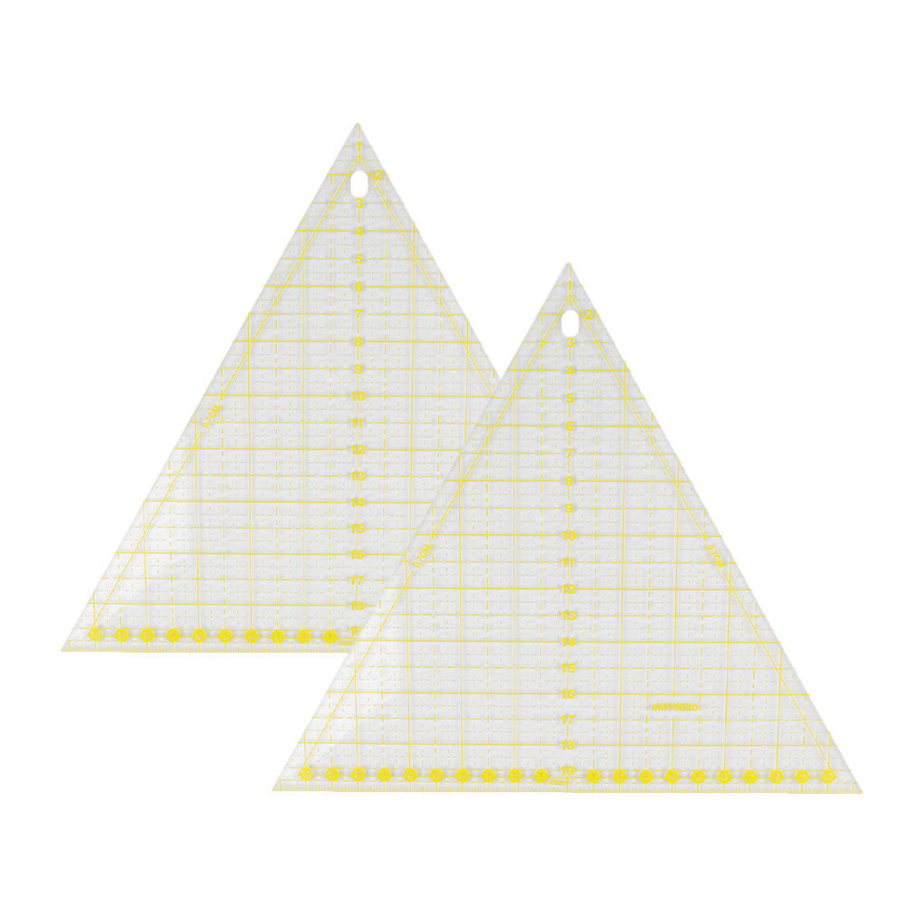 2Pcs Yellow Acrylic Triangle Q - Acrylic Cutting Machine ulasan dan harga