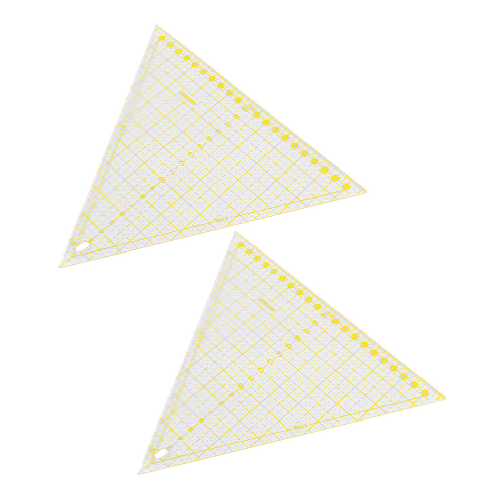 2Pcs Yellow Acrylic Triangle Q - Acrylic Cutting Machine ulasan dan harga
