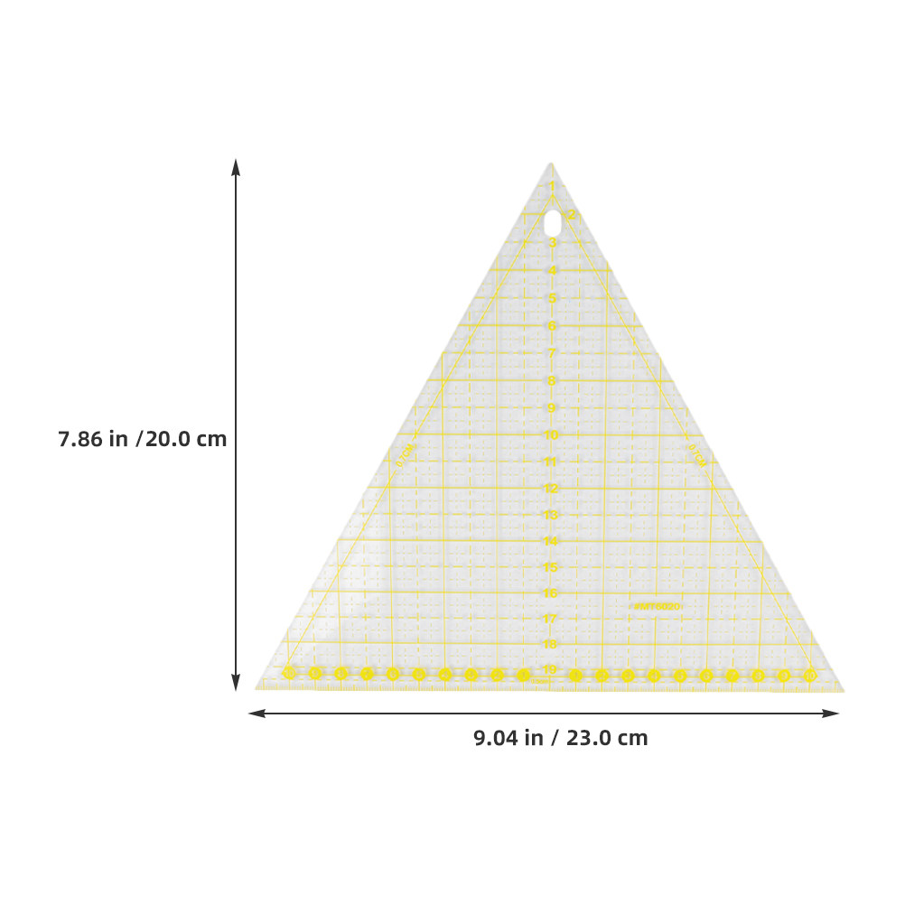 2Pcs Yellow Acrylic Triangle Q - Acrylic Cutting Machine ulasan dan harga