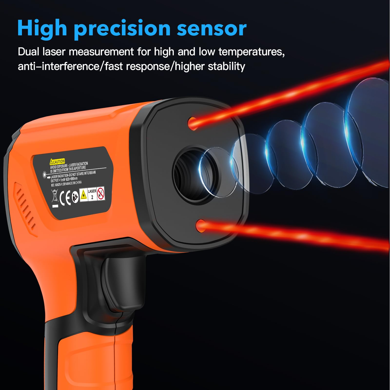 LCD Industrial Thermometer Inf - Industrial Laser Thermometer ulasan dan harga