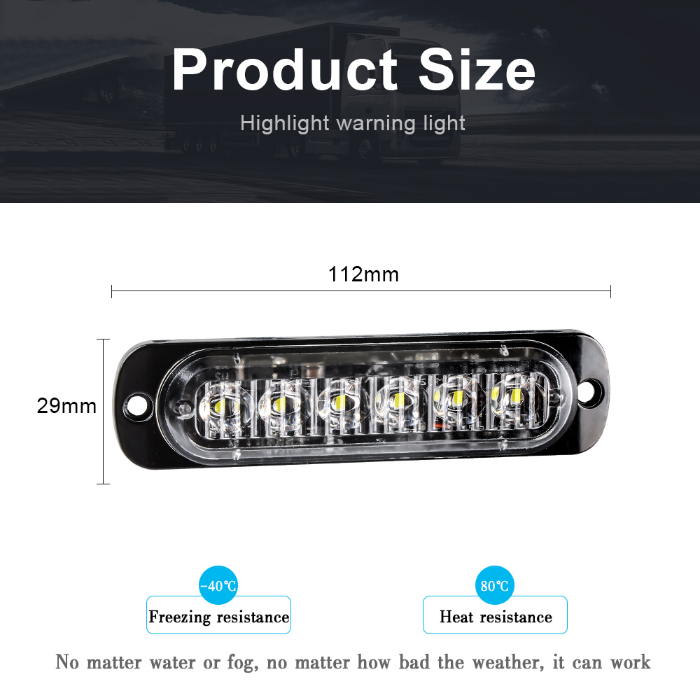 1X 6 Led Car Strobe Warning Li - Industrial Laser Pointer 24V ulasan dan harga