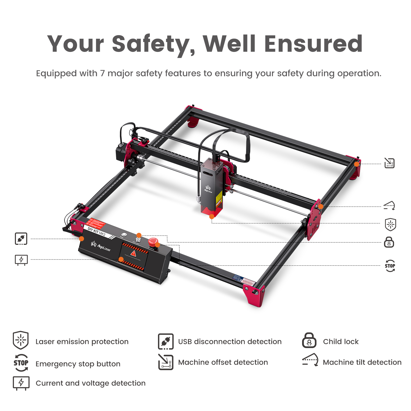 AlgoLaser Laser Engraving Mach - Desktop Laser Engraver ulasan dan harga