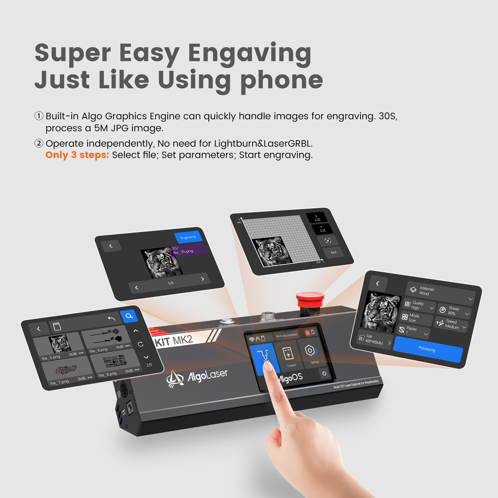 AlgoLaser Laser Engraving Mach - Desktop Laser Engraver ulasan dan harga