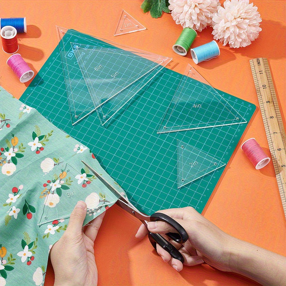 6pcs Acrylic Patchwork Triangl - Acrylic Cutting Machine ulasan dan harga