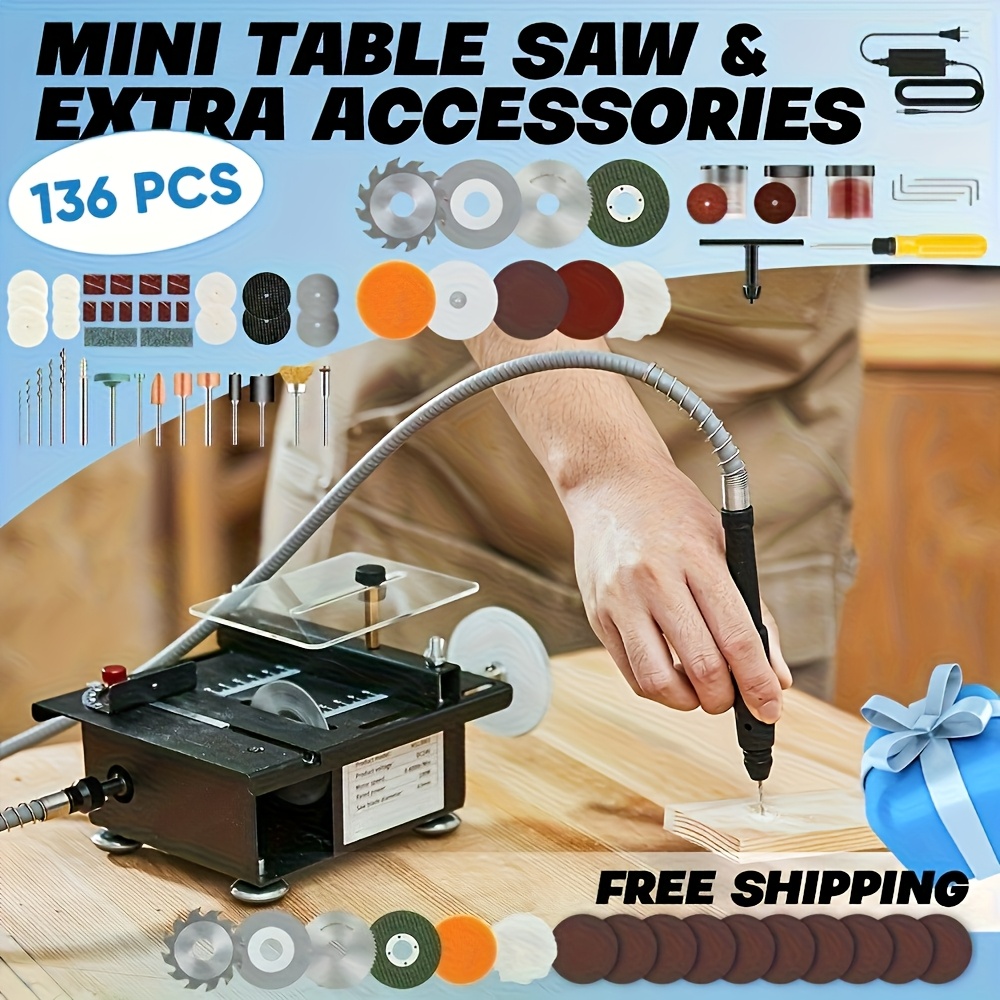 AUXTUR Mini Table Saw, Multifu - Acrylic Cutting Machine ulasan dan harga