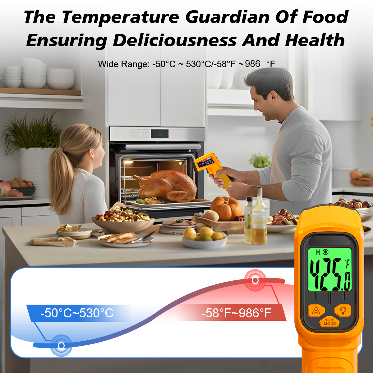 NJTY Infrared Thermometer Lase - Industrial Laser Thermometer ulasan dan harga