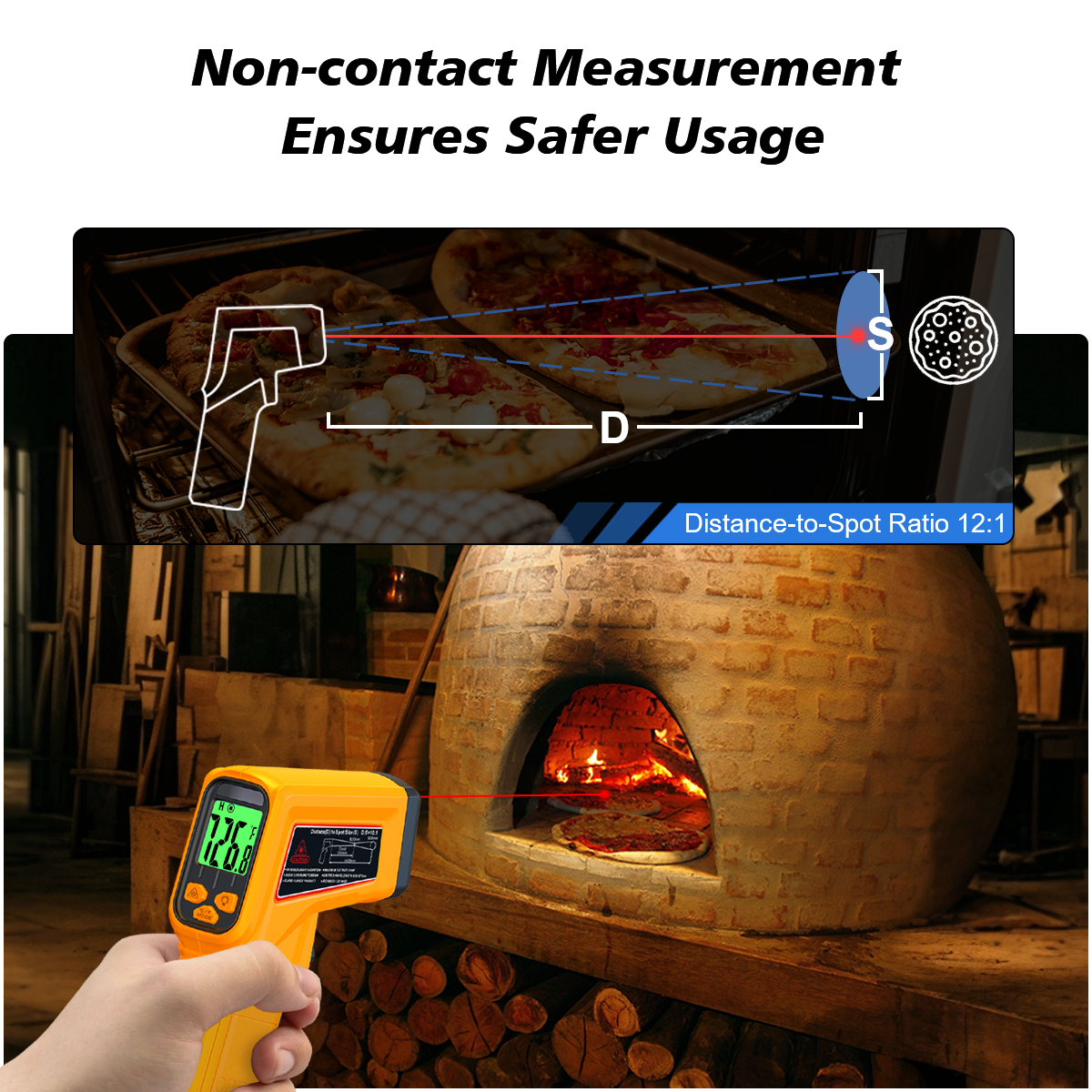NJTY Infrared Thermometer Lase - Industrial Laser Thermometer ulasan dan harga
