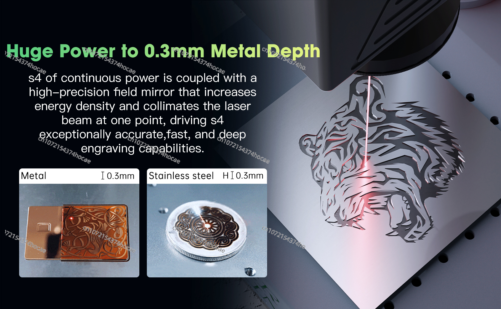 S4 20w portable fiber laser en - Desktop Laser Engraver ulasan dan harga