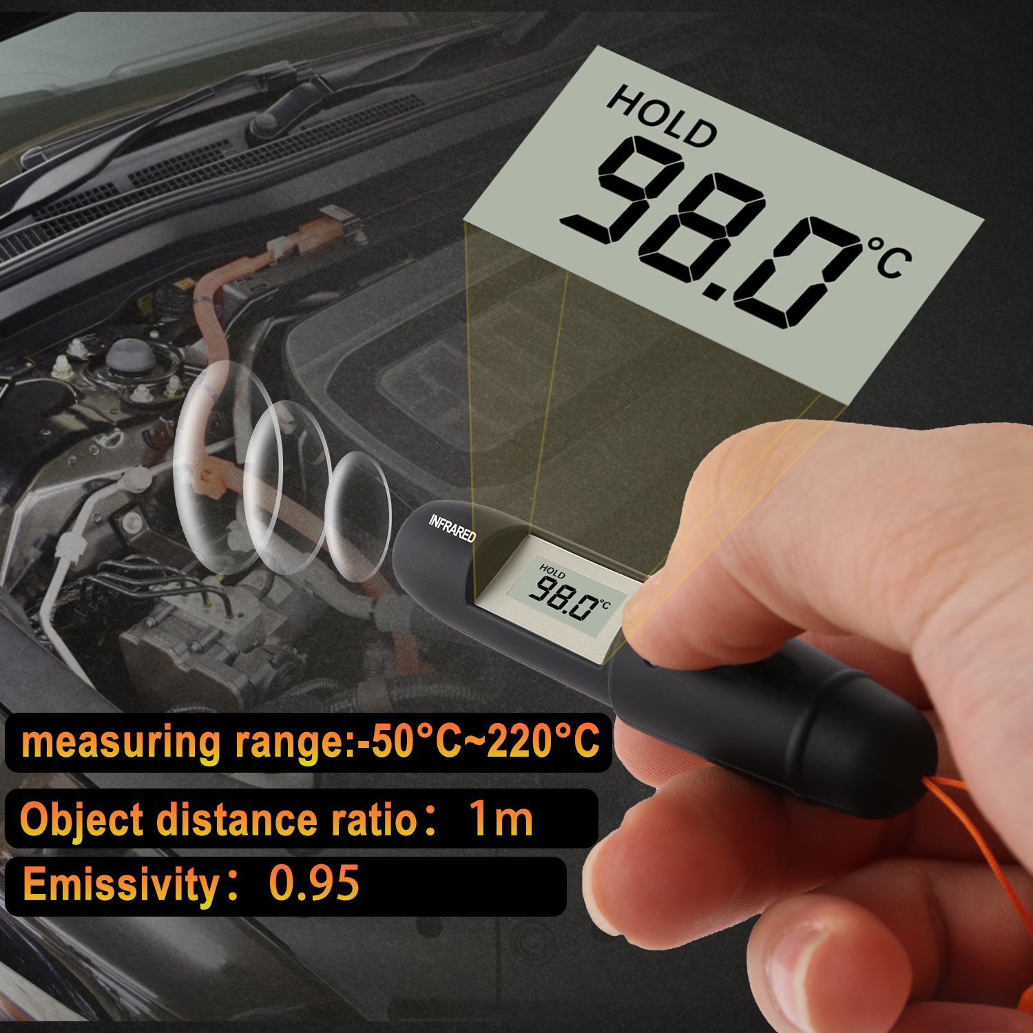 Mini Infrared Thermometer Pen  - Industrial Laser Thermometer ulasan dan harga
