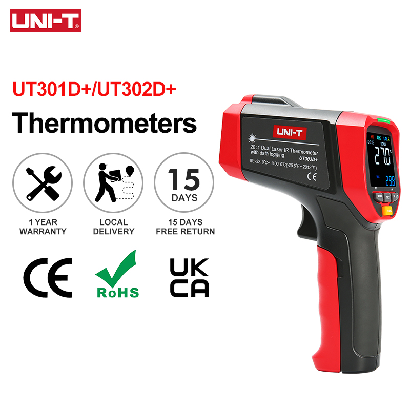 UNI-T Digital Infrared Thermom - Industrial Laser Thermometer ulasan dan harga