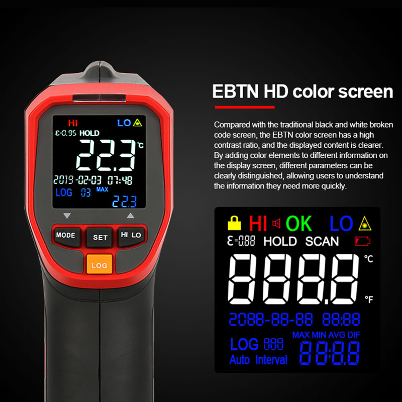 UNI-T Digital Infrared Thermom - Industrial Laser Thermometer ulasan dan harga