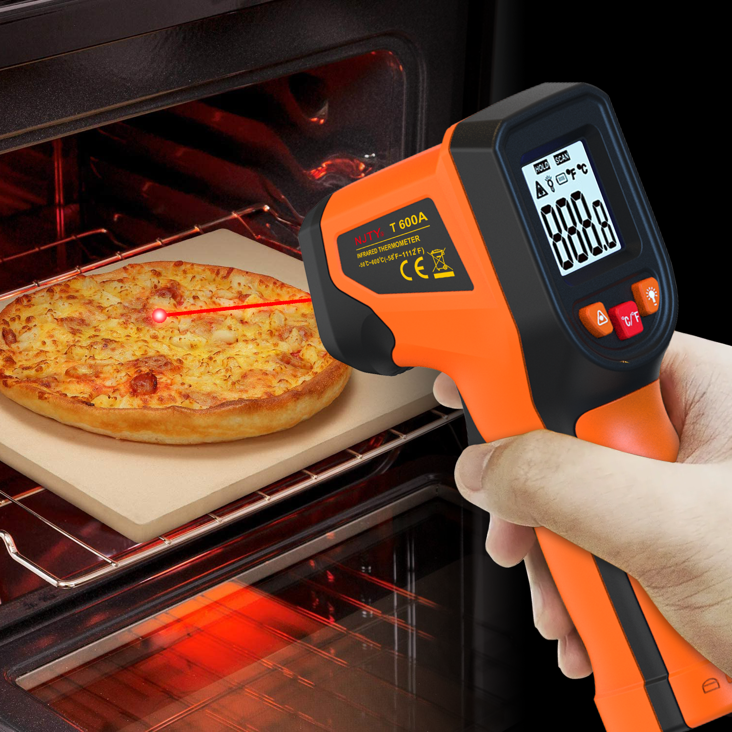 NJTY T600T600A Laser Temperatu - Industrial Laser Thermometer ulasan dan harga