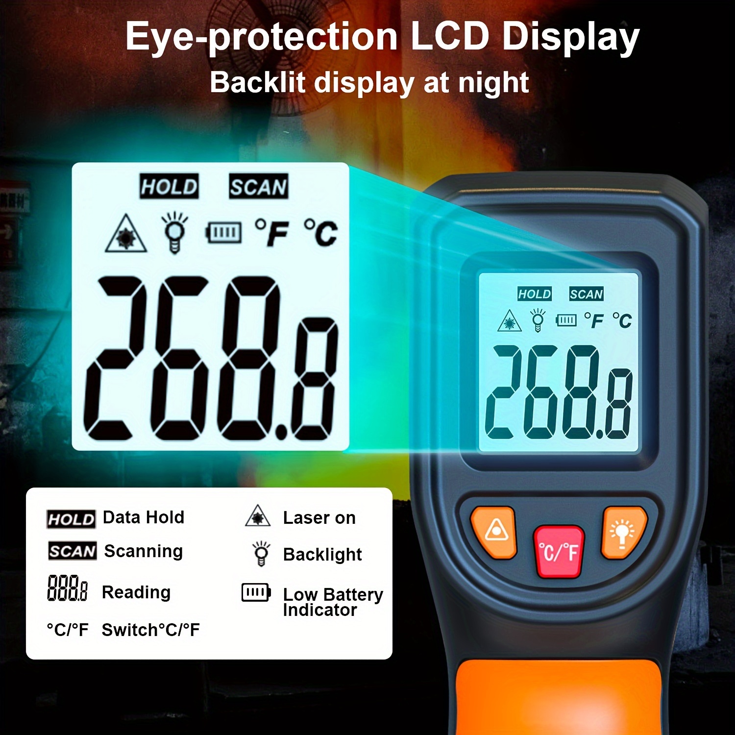 NJTY T600T600A Laser Temperatu - Industrial Laser Thermometer ulasan dan harga