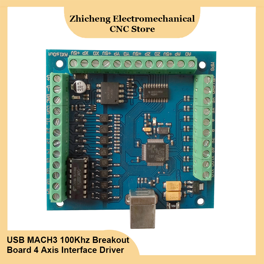 CNC Breakout board USB MACH3 e - Stepper Driver Cnc ulasan dan harga