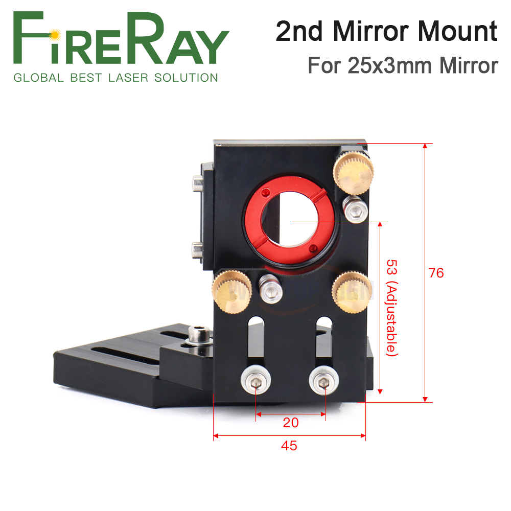 FireRay CO2 Laser Mount Reflec - Co2 Laser Mirror ulasan dan harga