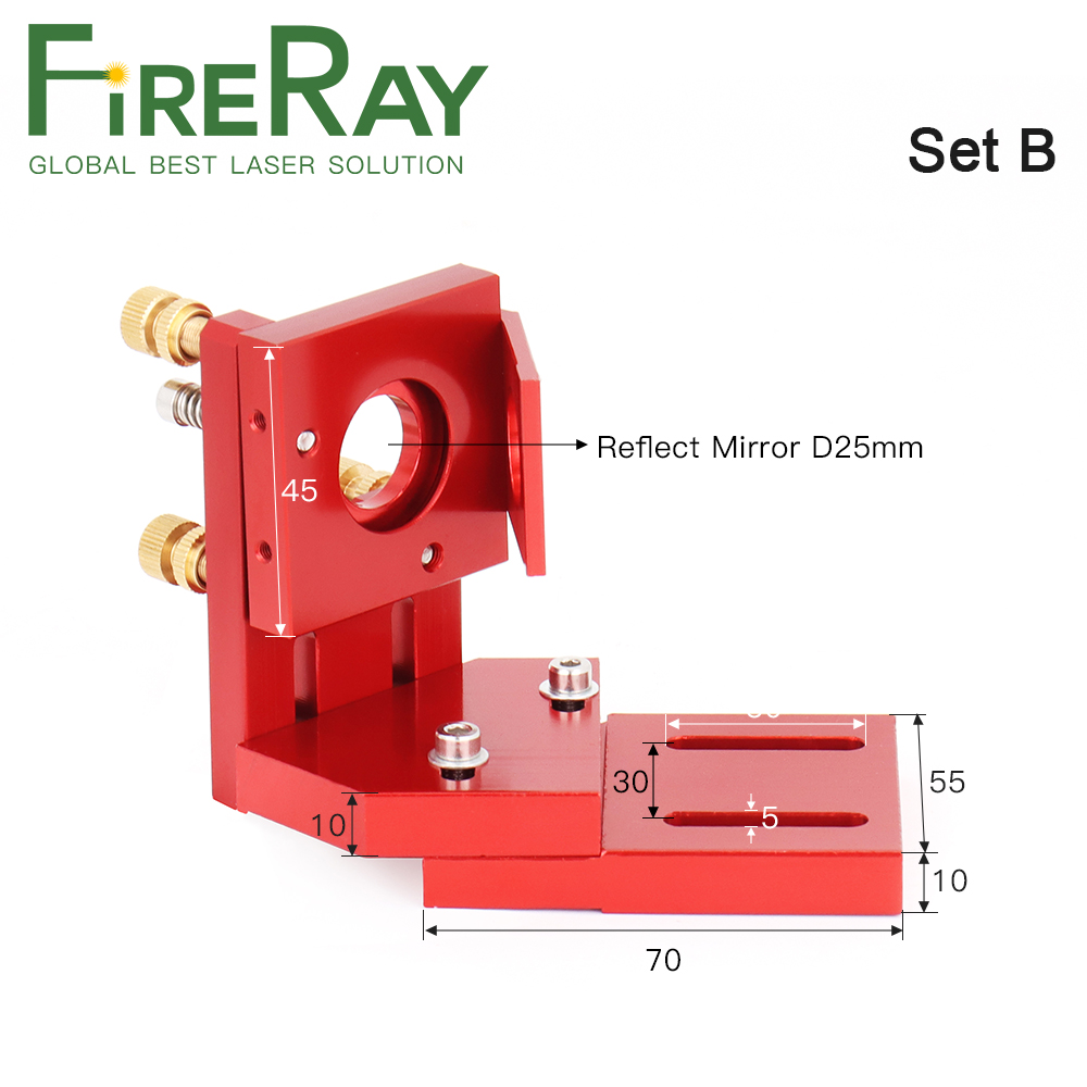 FireRay CO2 Laser Mount Reflec - Co2 Laser Mirror ulasan dan harga