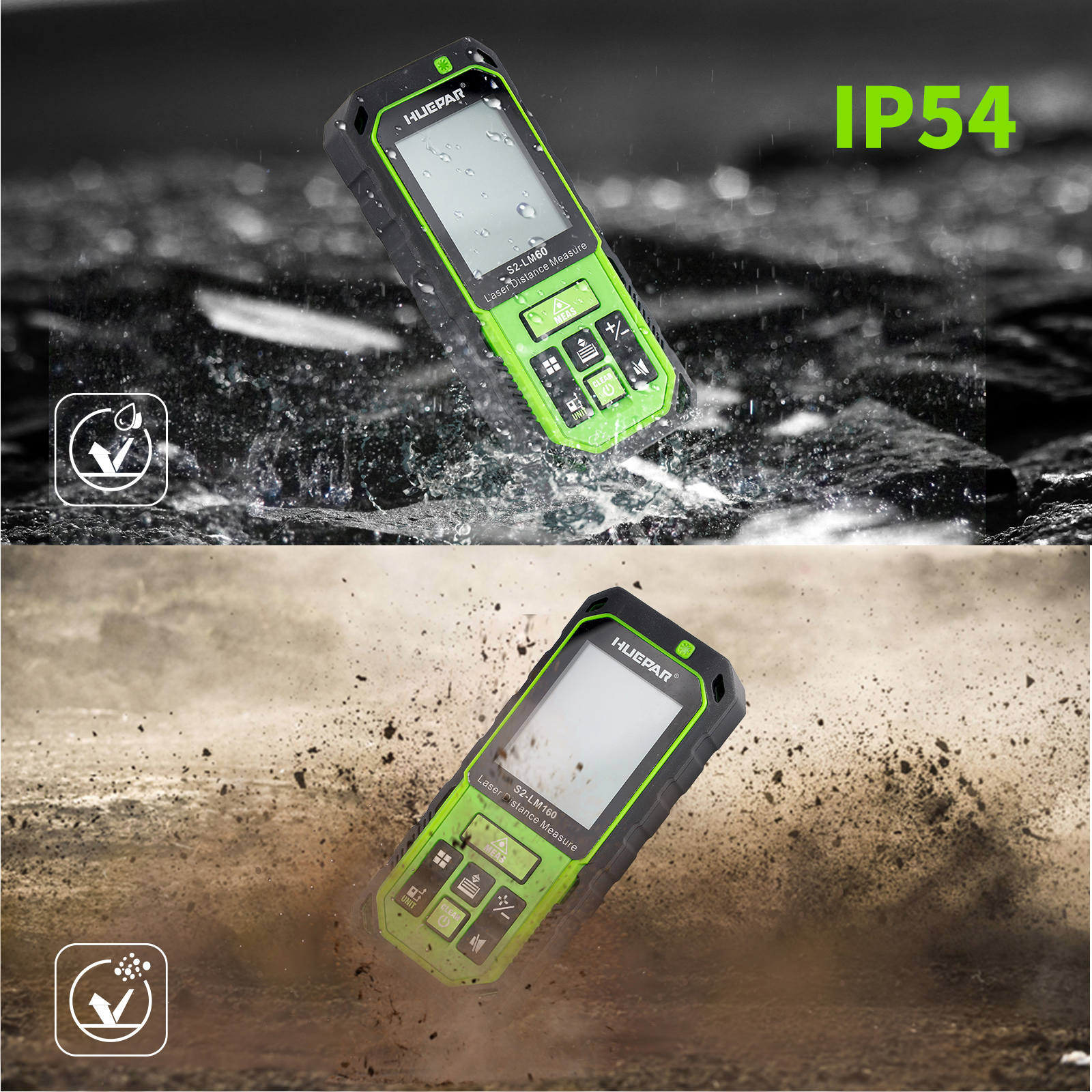Huepar Green Beam Laser Distan - Industrial Laser Displacement Sensor ulasan dan harga