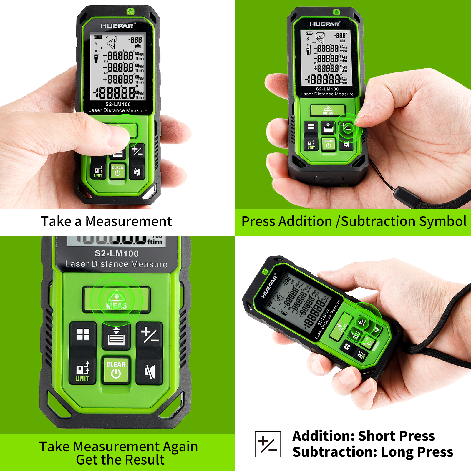 Huepar Green Beam Laser Distan - Industrial Laser Displacement Sensor ulasan dan harga