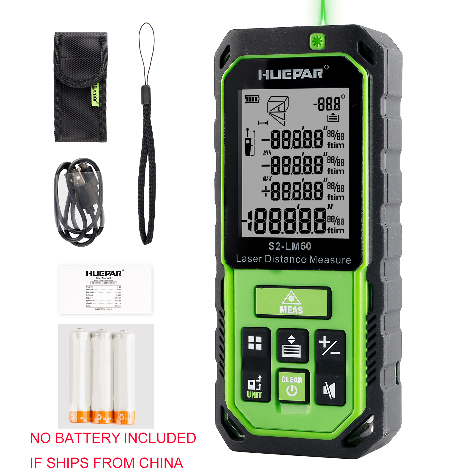 Huepar Green Beam Laser Distan - Industrial Laser Displacement Sensor ulasan dan harga