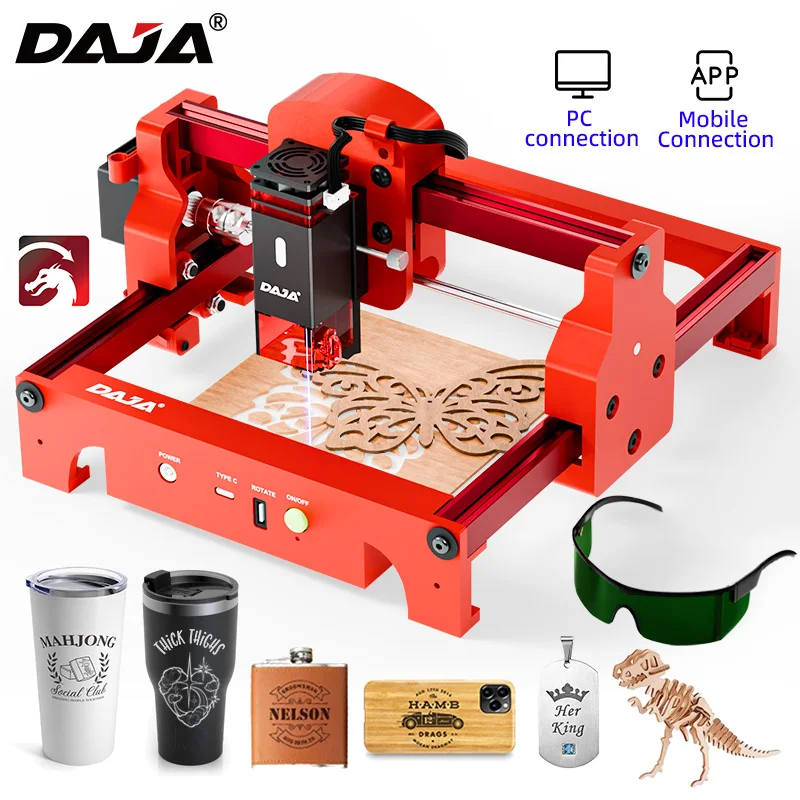 DAJA A7 Laser Engraver 5W Mini - Desktop Laser Engraver ulasan dan harga