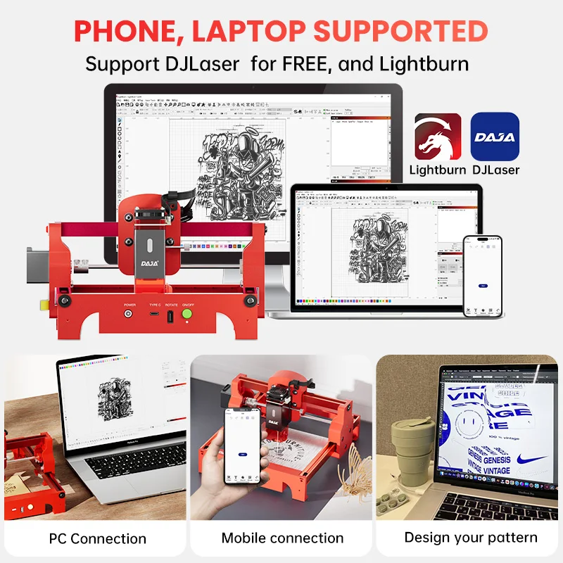 DAJA A7 Laser Engraver 5W Mini - Desktop Laser Engraver ulasan dan harga