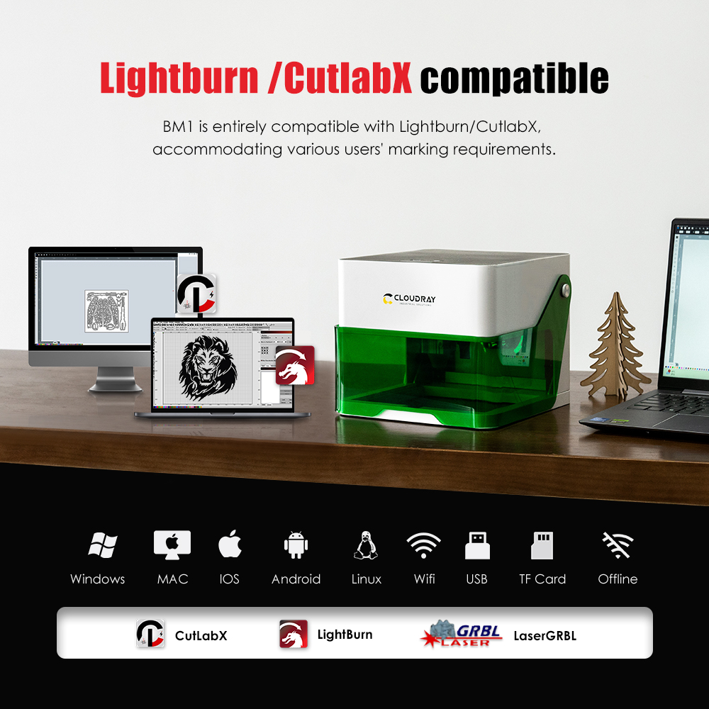 Cloudray 5000mw CNC Mini Laser - Desktop Laser Engraver ulasan dan harga