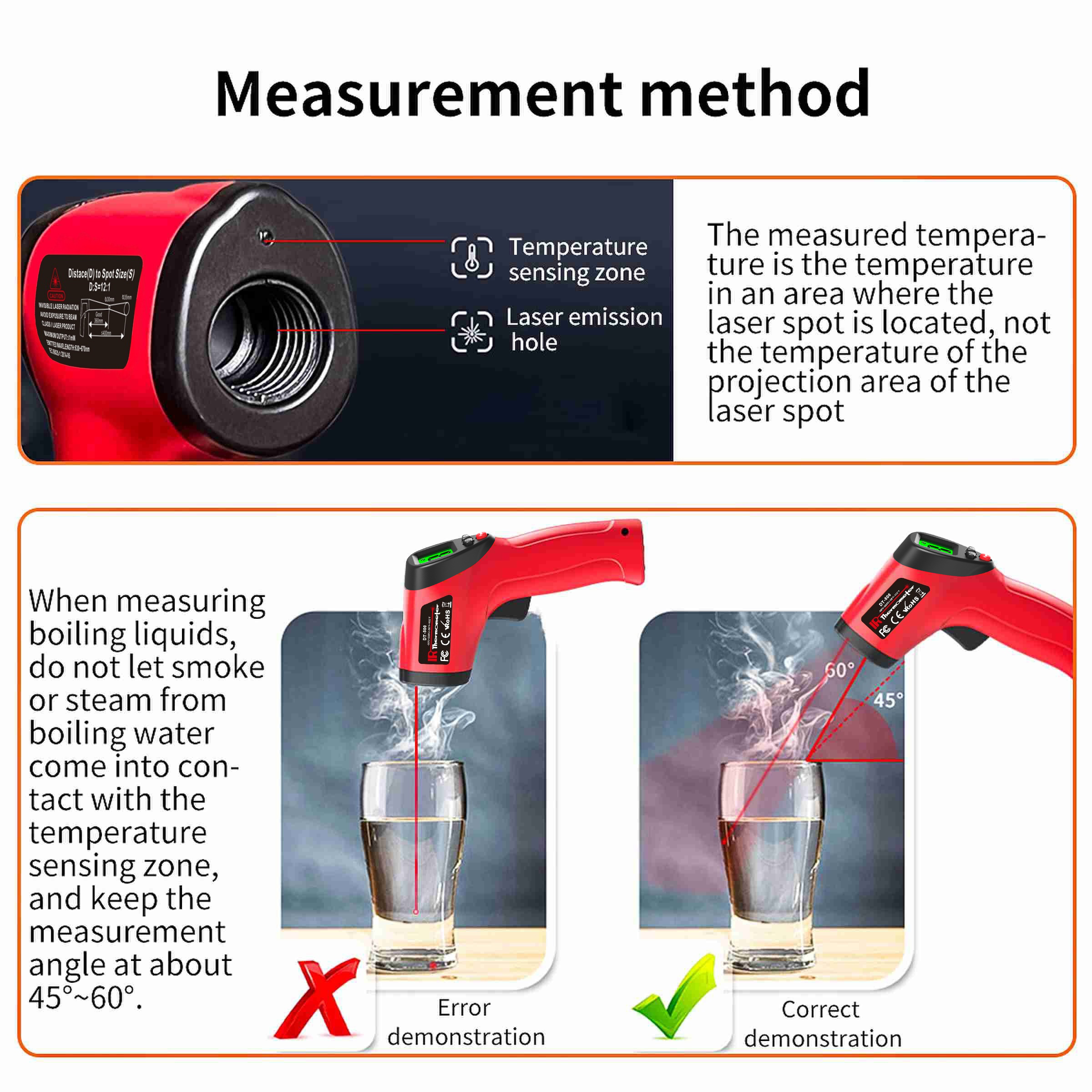 Infrared Thermometer Gun  -50~ - Industrial Laser Displacement Sensor ulasan dan harga
