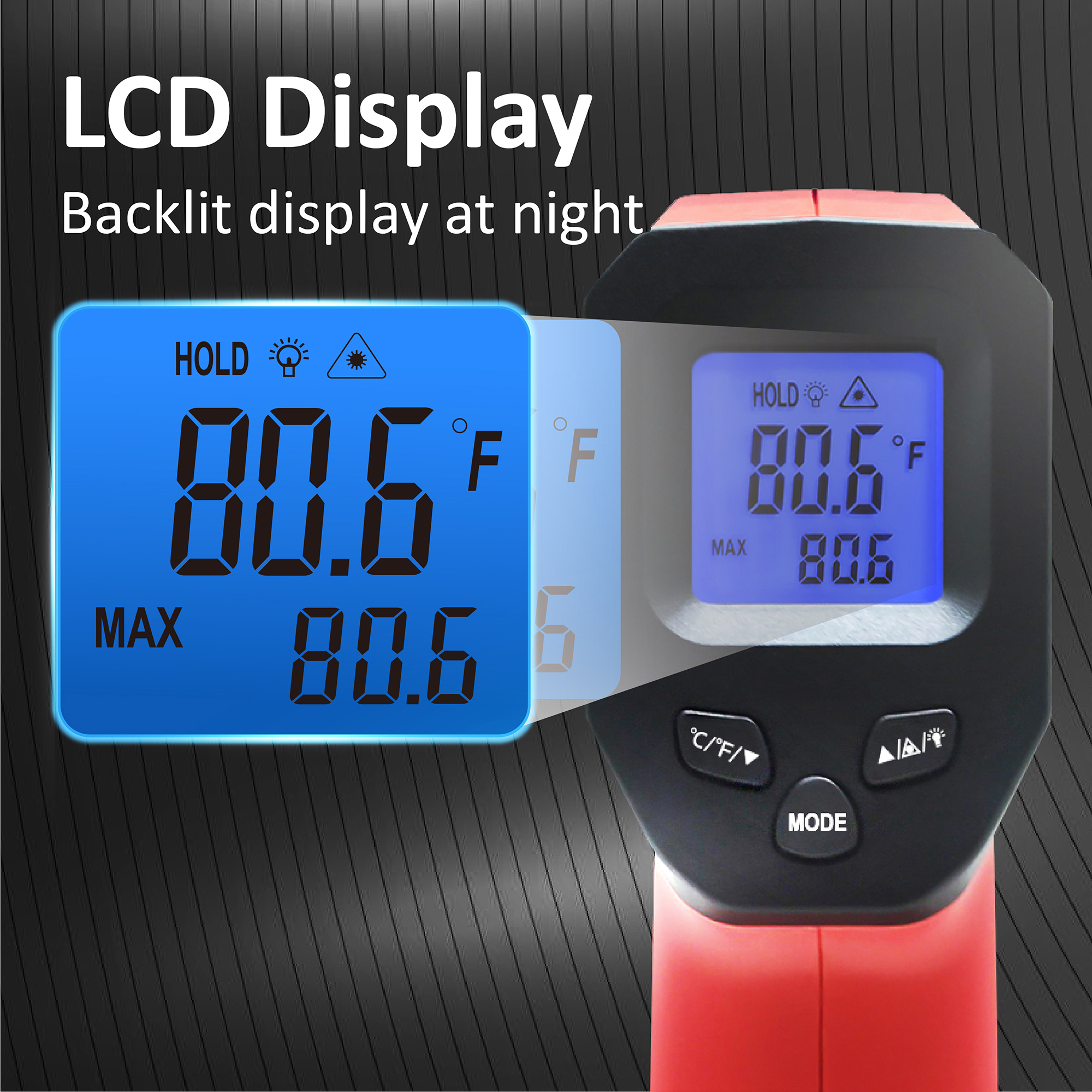 LCD Industrial Electronic Ther - Industrial Laser Thermometer ulasan dan harga