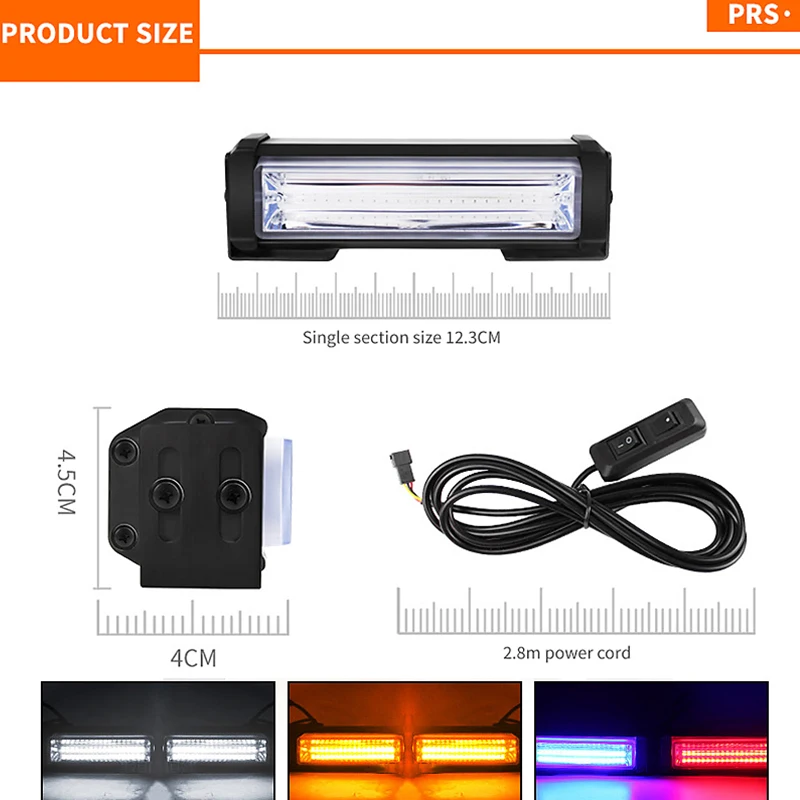 2Pcs COB Car Strobe Warning Li - Industrial Laser Pointer 24V ulasan dan harga