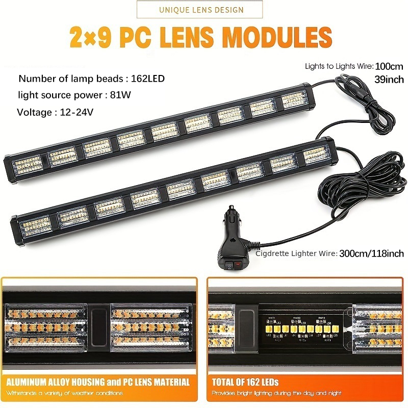 2in1 Car Emergency Light Bar W - Industrial Laser Pointer 24V ulasan dan harga