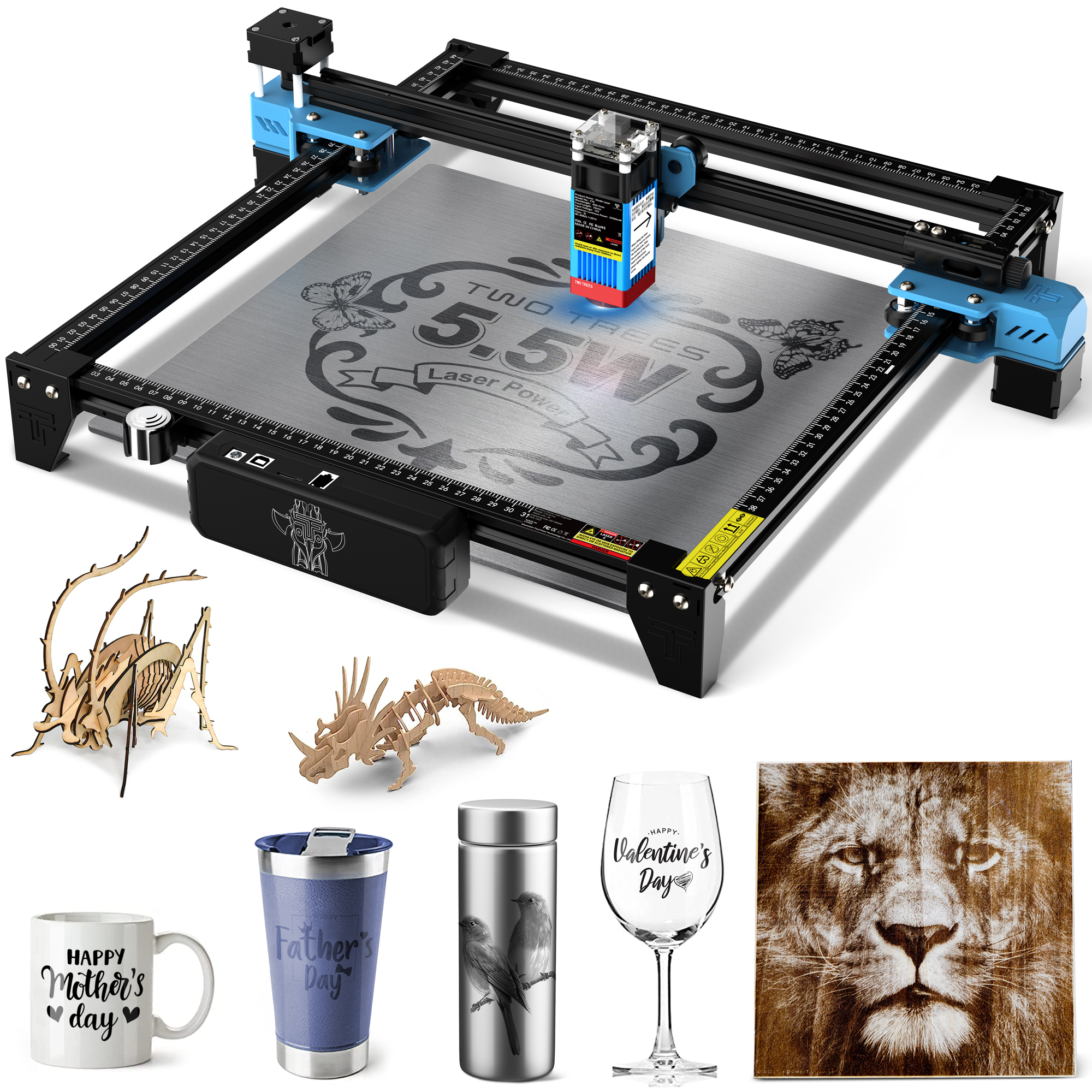 TwoTrees TTS-55 PRO CNC Laser  - Acrylic Cutting Machine ulasan dan harga