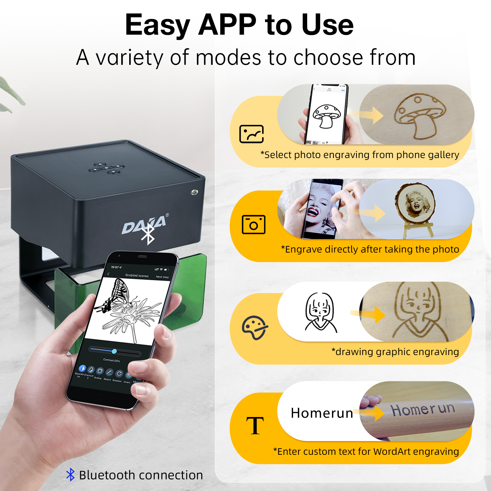 DAJA DJ6 Mini Portable Laser E - Desktop Laser Engraver ulasan dan harga