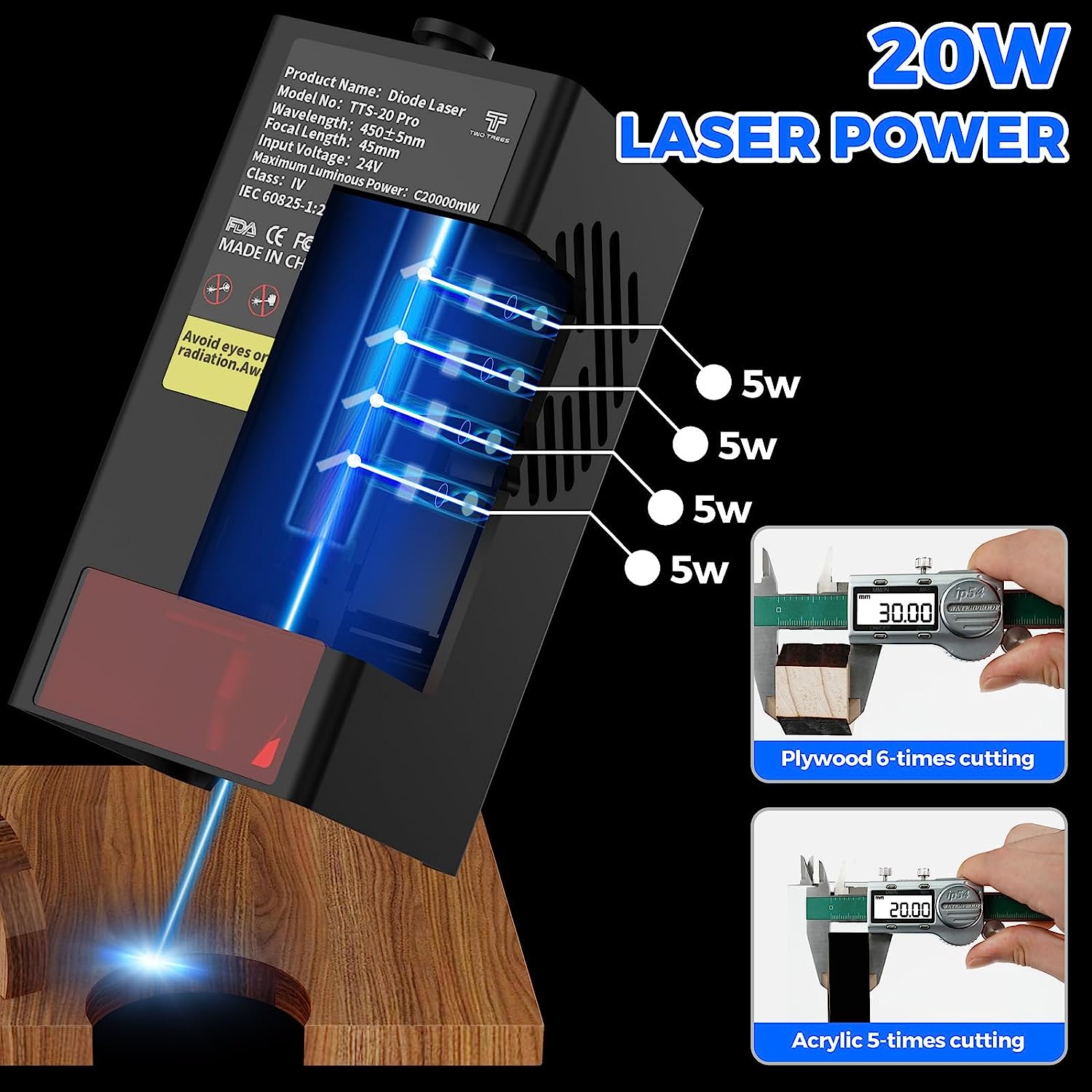 TWOTREES TTS-20 Pro 20W Metal  - Industrial Laser Solutions ulasan dan harga