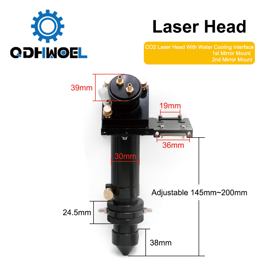 QDHWOEL Water Cooling CO2 Lase - Co2 Laser Mirror ulasan dan harga
